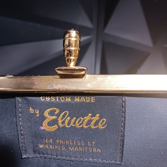 Beautiful Vintage Custom Made hand bag. By Elvette - Picture 3 of 5